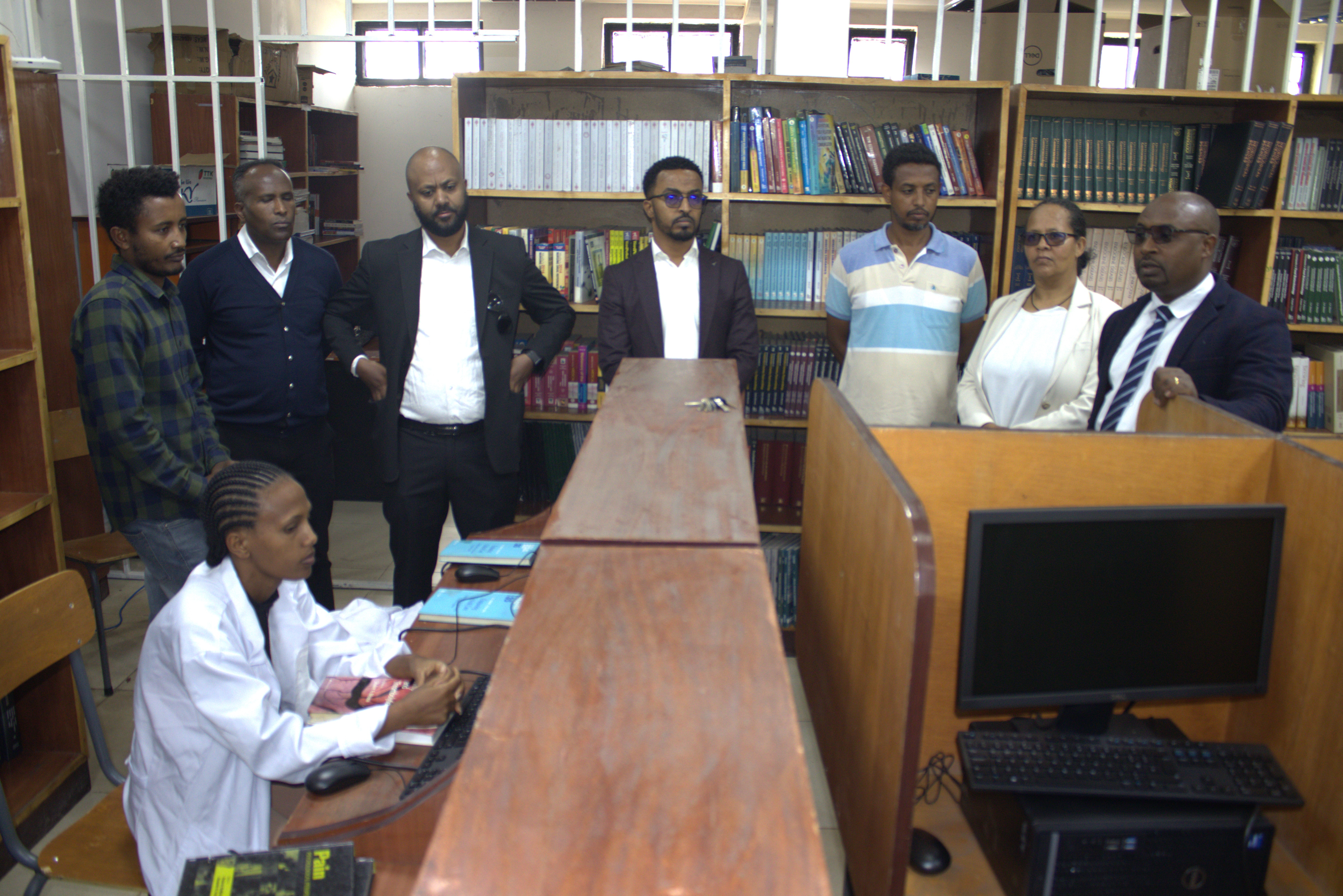 College-Built Digital Library System Begins Data Entry at Menelik II College