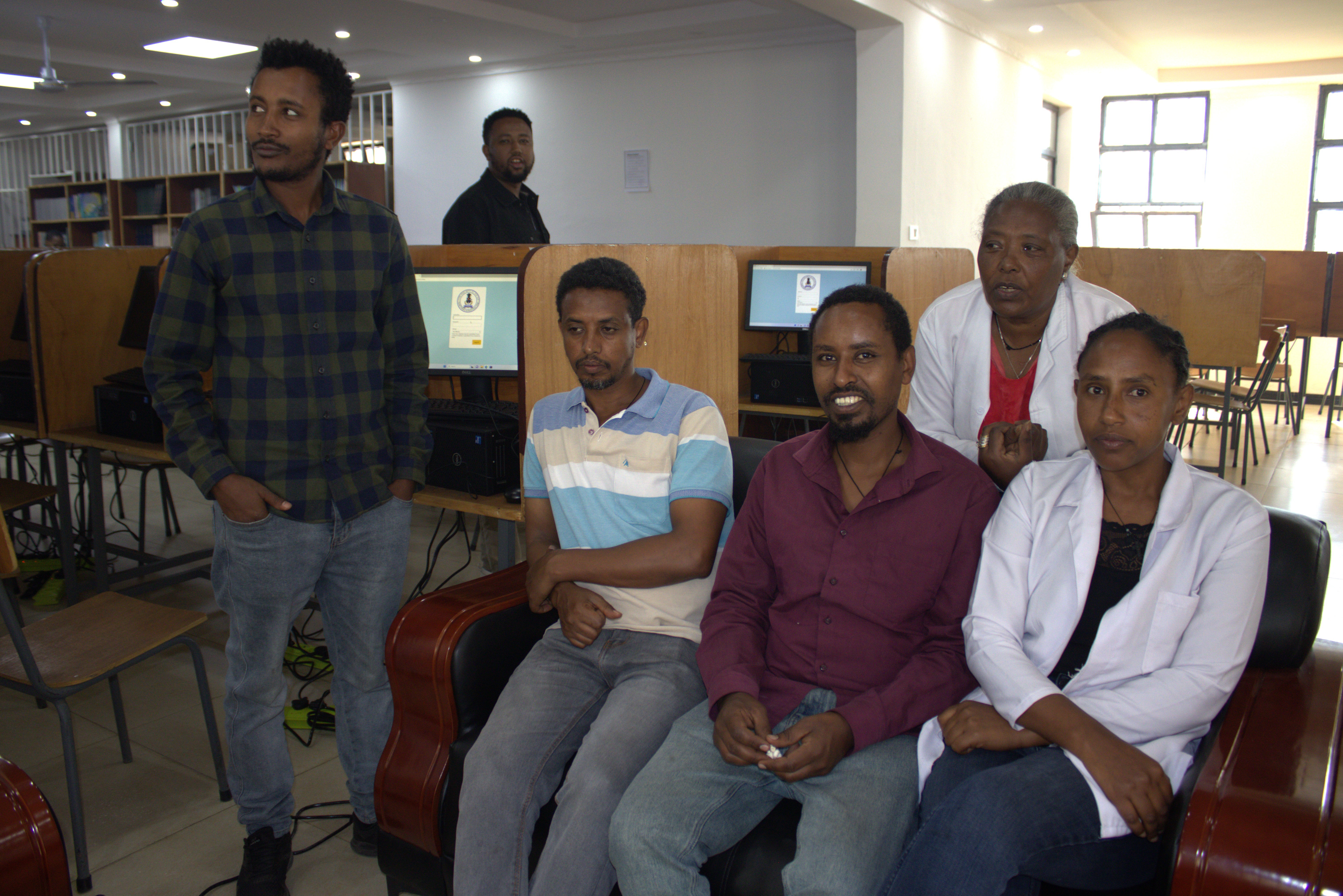 College-Built Digital Library System Begins Data Entry at Menelik II College