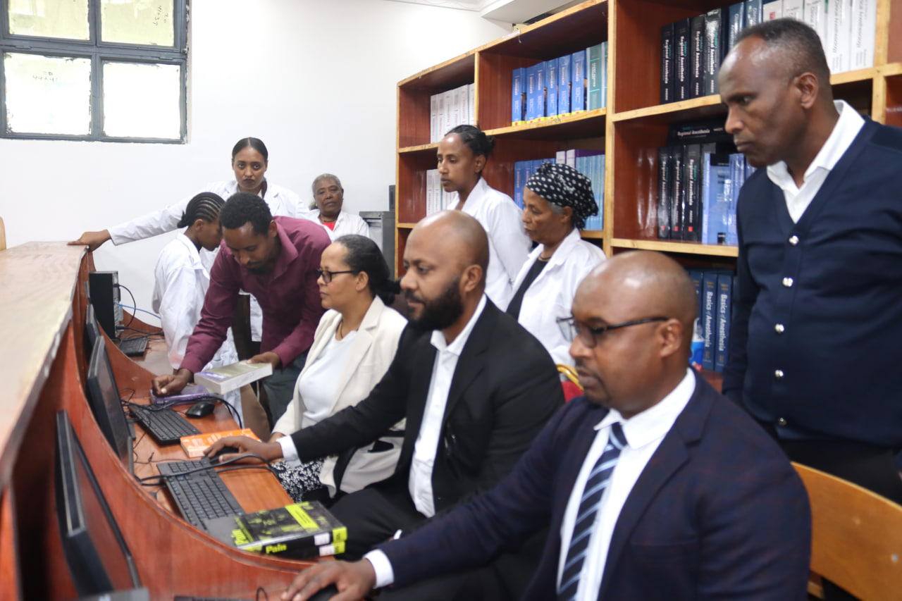 College-Built Digital Library System Begins Data Entry at Menelik II College