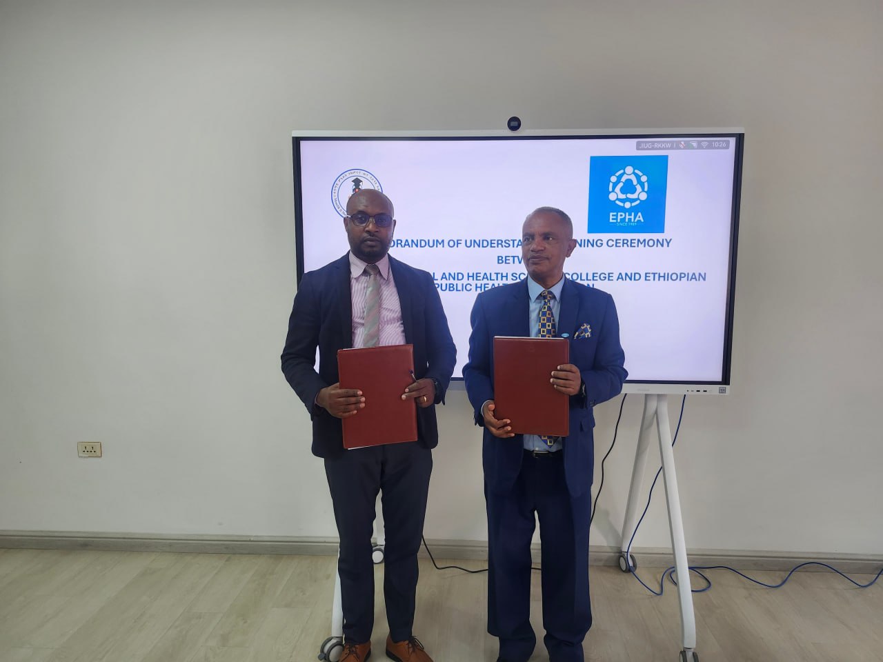 Menelik II Medical and Health Science College Partners with Ethiopian Public Health Association (EPHA) to Advance Public Health Excellence